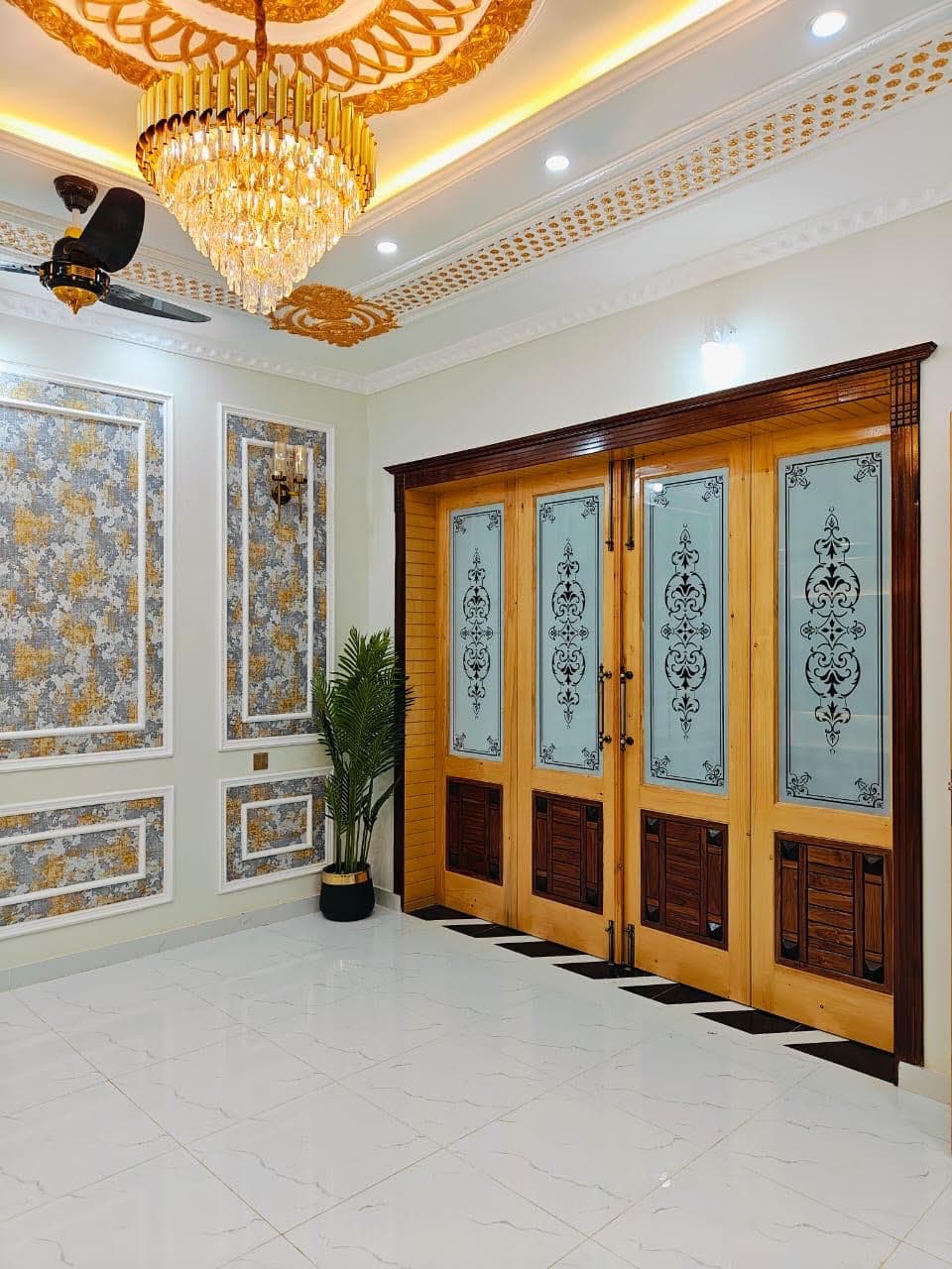 Decorative Glass Door Panel