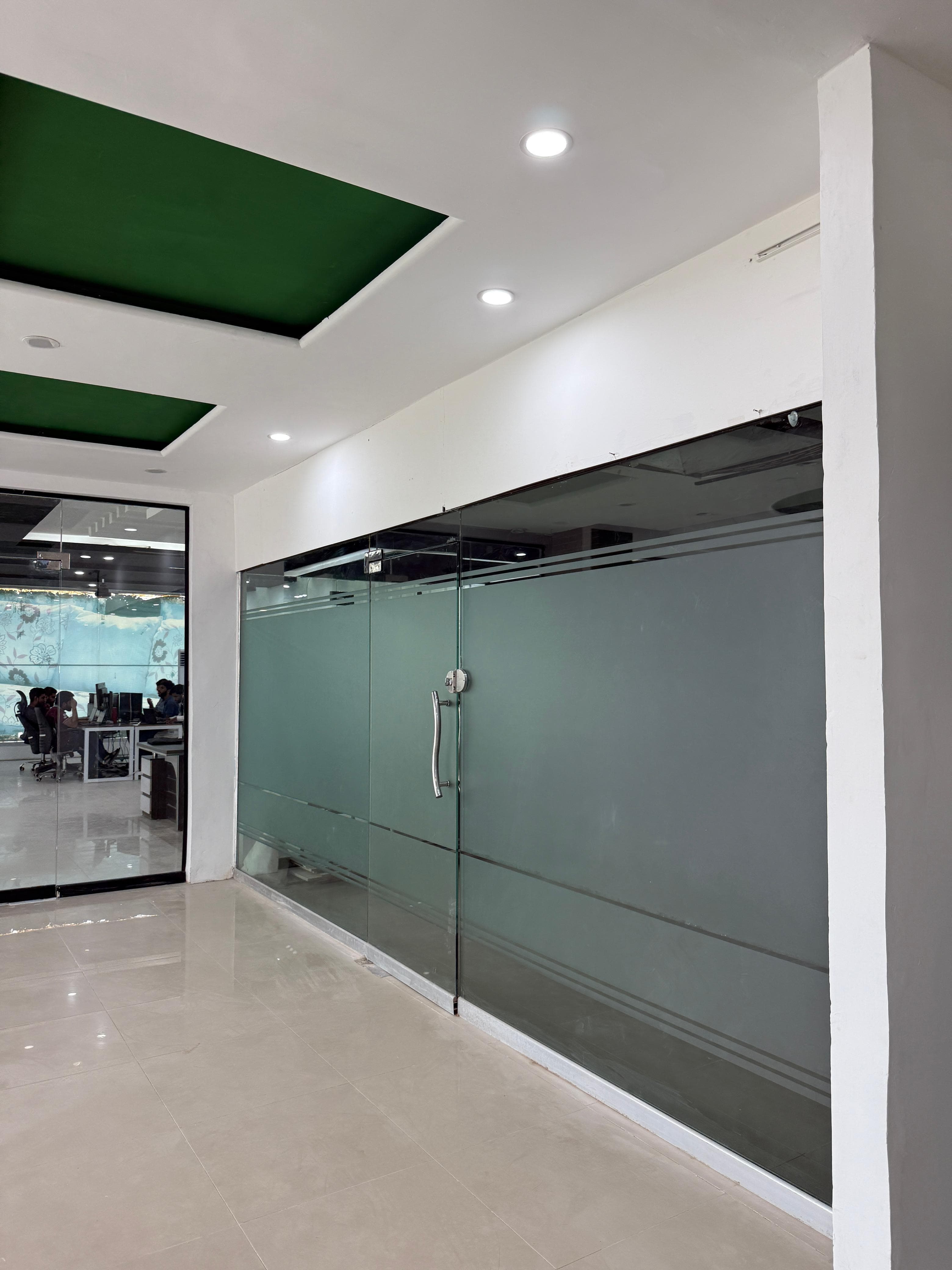 Frosted Glass Door Installation