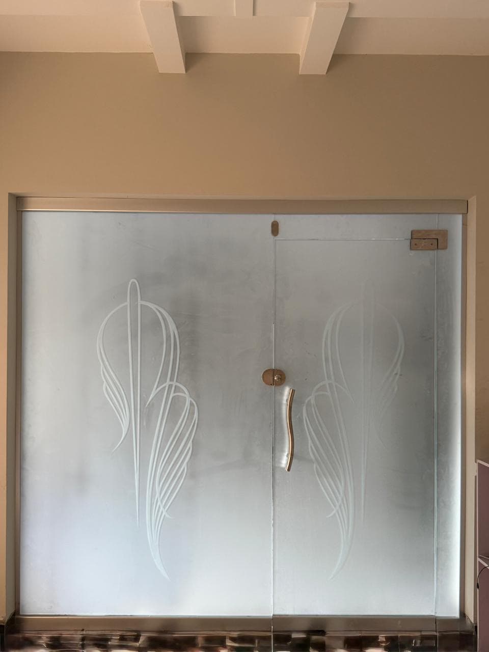 Privacy Frosted Glass Door